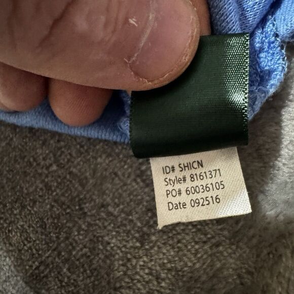 Large Lauren Ralph‎ Lauren RLL Monogram Blue Long Sleeve T-Shirt Medium - Picture 5 of 8